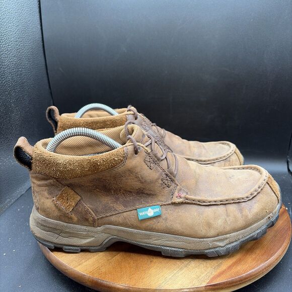 Twisted X Mens Size 9M Hiker 4” Moc Toe Boots Shoes Brown Leather MHKW002 main image 8